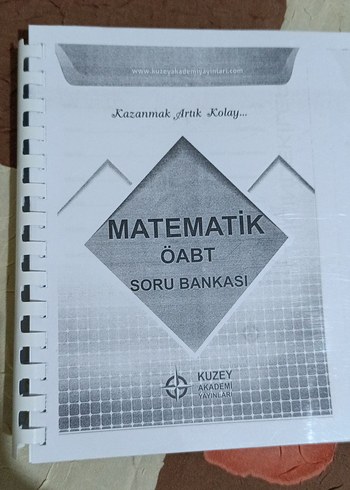  Kuzey Akademi Yayınları Matematik ÖABT Soru Bankası