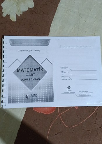 Kuzey Akademi Yayınları Matematik ÖABT Soru Bankası