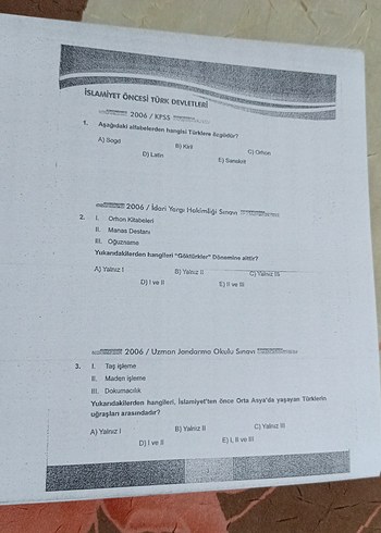  Beden Çözümlü Tarih Çıkmış Sınav Soruları Kitabı 2016