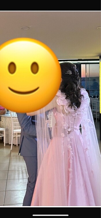 s Beden pembe Renk Nişan elbisesi