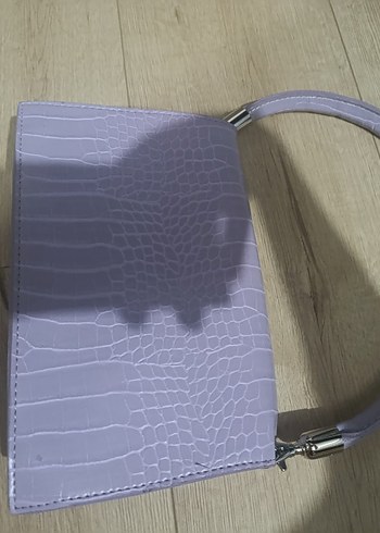 Diğer Pastel Mor Deri Minimalist Kadın Çanta