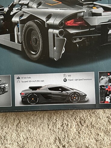 Beden lego technic gri hiper araba