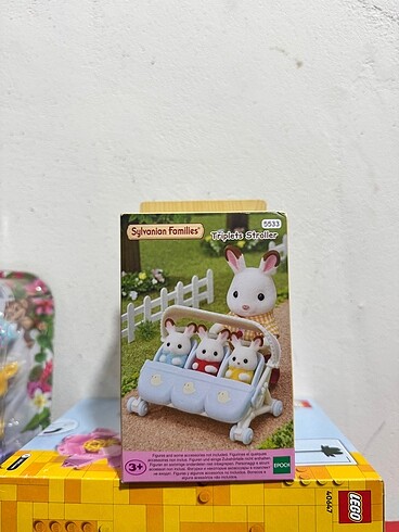sylvanian families triplets stroller