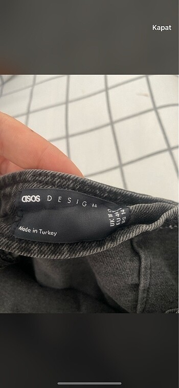 Asos yurt disi urunu temiz büyük beden etek