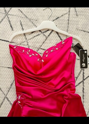 36 Beden pembe Renk Hotcontact Dress Abiye
