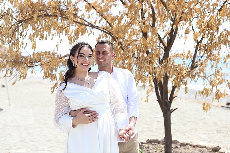 xxl Beden Beyaz nikah elbisesi