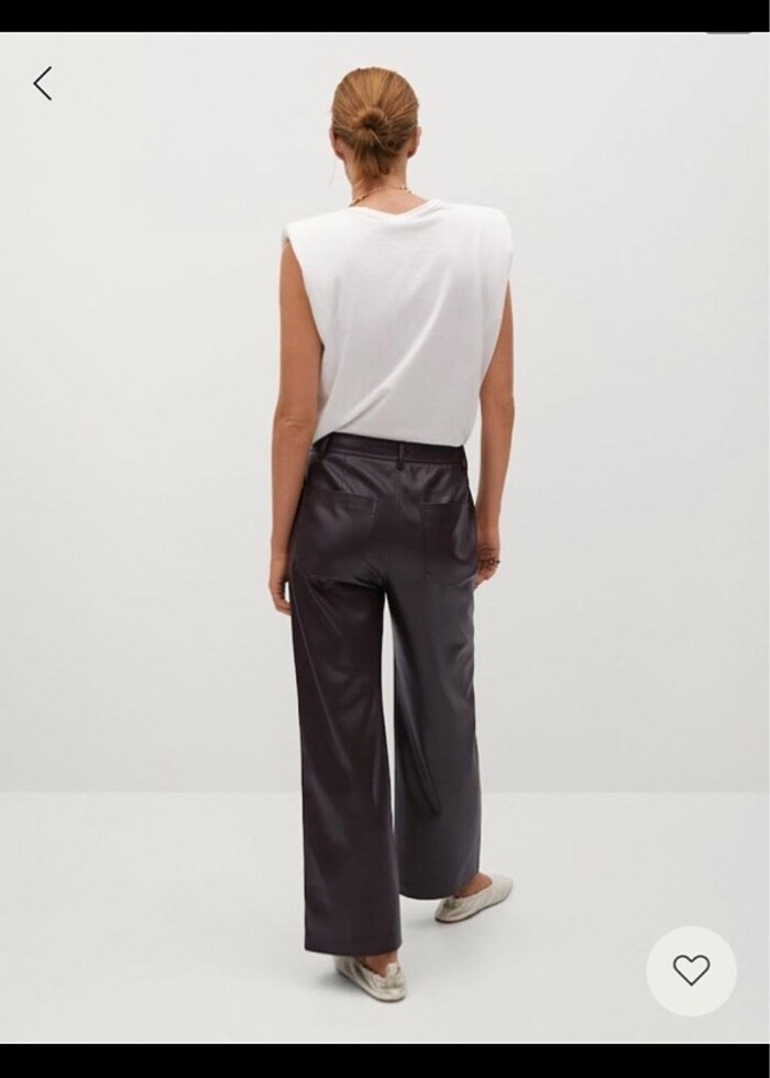 Mango deri pantolon - Görsel 3