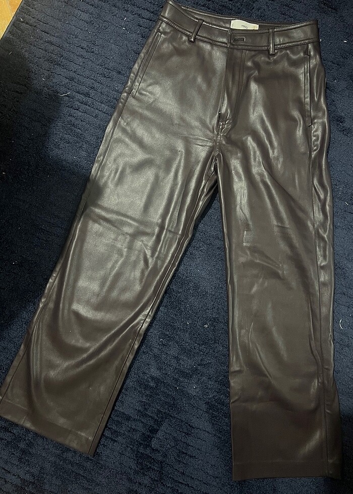 Mango deri pantolon - Görsel 5
