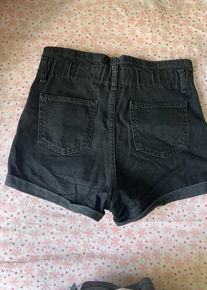 Kot şort siyah - Görsel 2