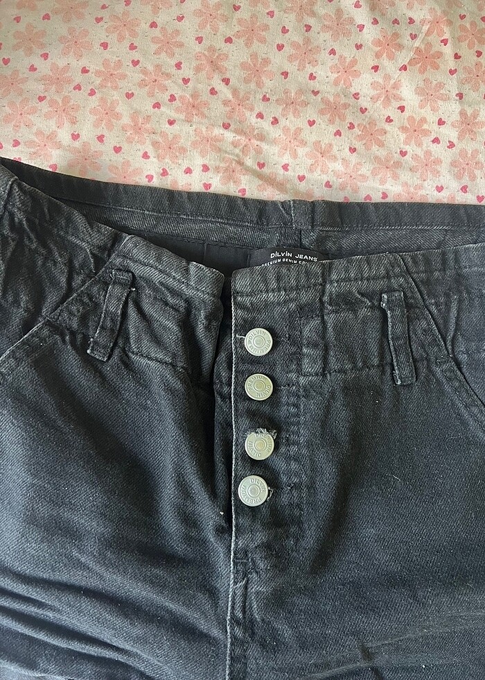 Kot şort siyah - Görsel 3