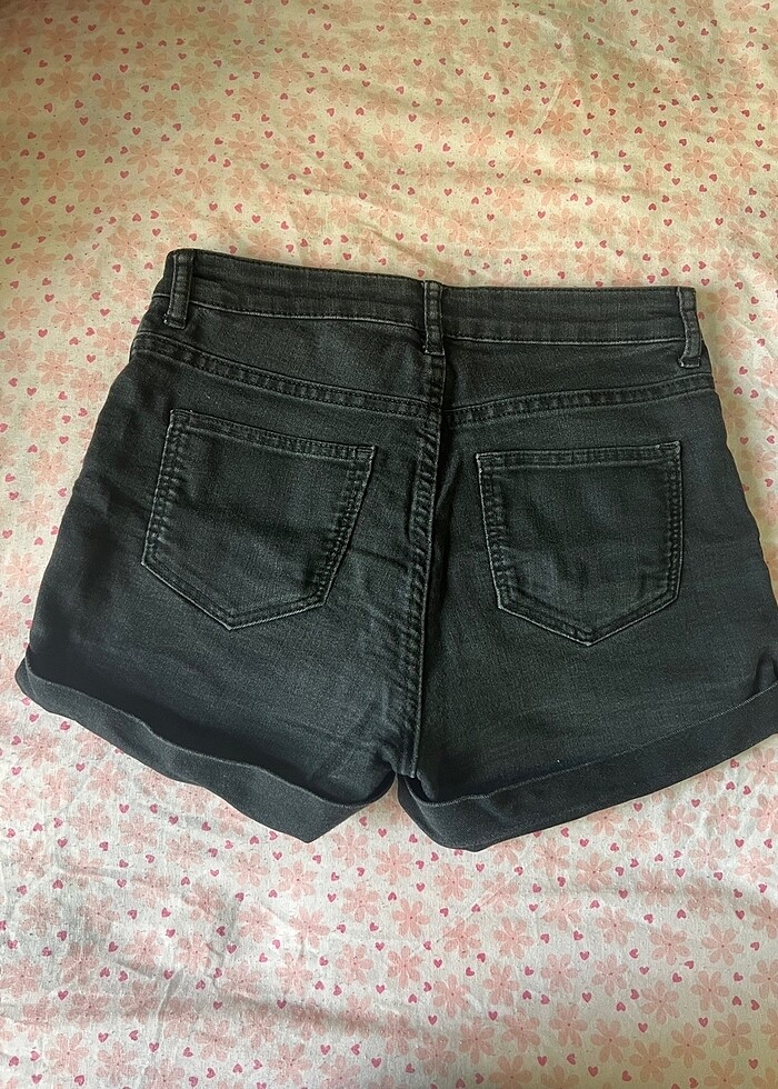 Kot şort siyah - Görsel 2