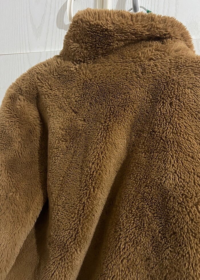 Kahverengi kürk ceket - Görsel 5