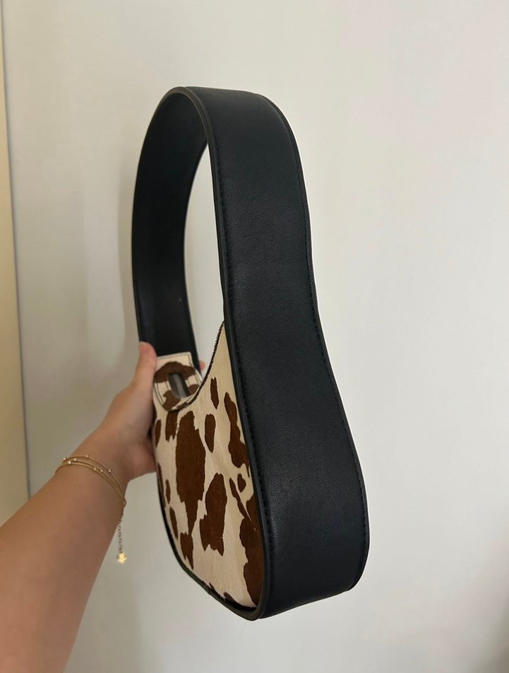 Mango Animal Print Deri Çanta - Görsel 2