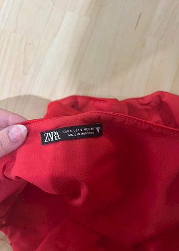 Zara Kırmızı Drapeli Mini Kadın Büstiyer - Görsel 4