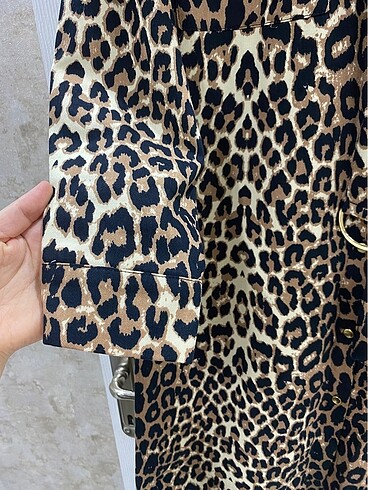 Zara Leopar desenli elbise