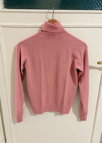 Adl Pembe Balıkçı Yaka Triko Kadın Kazak - Görsel 3