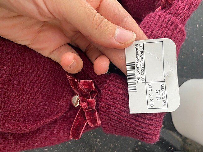 Bordo Eldiven - Görsel 5