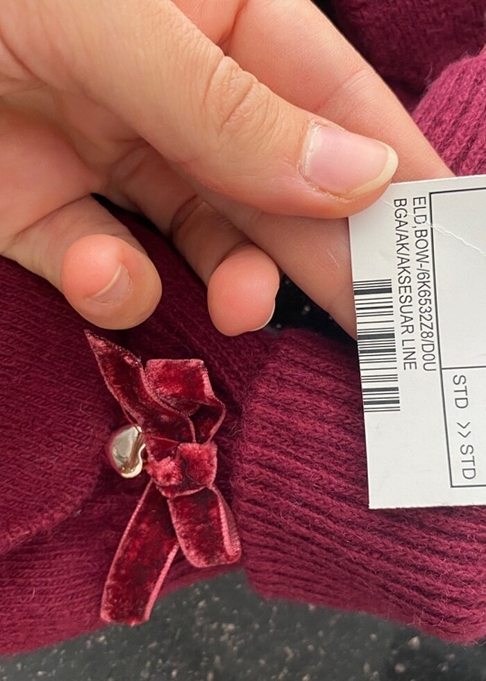 Bordo Eldiven - Görsel 5