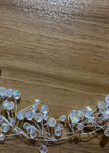 Beyaz Boncuklu Bohem Saç Aksesuarı - Görsel 3