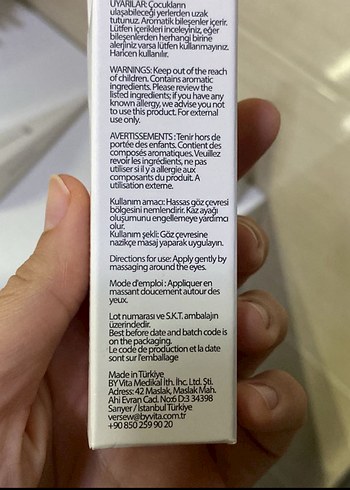 Organik Anti-Aging Göz Çevresi Kremi 15ml - Görsel 4