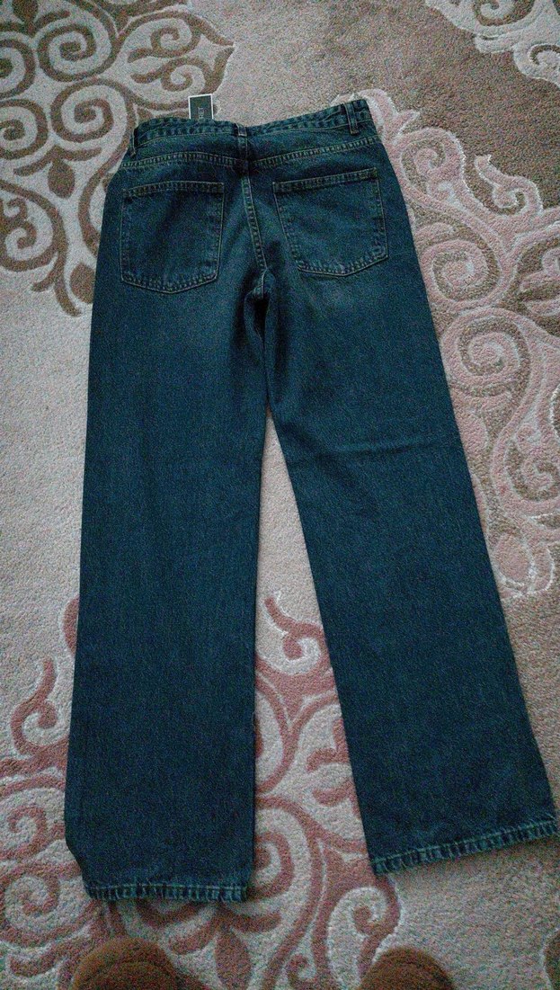 Kadın Mavi Kot Pantolon - Görsel 4