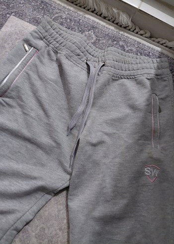 Gri Rahat Kesim Kadın Eşofman Altı - Görsel 2