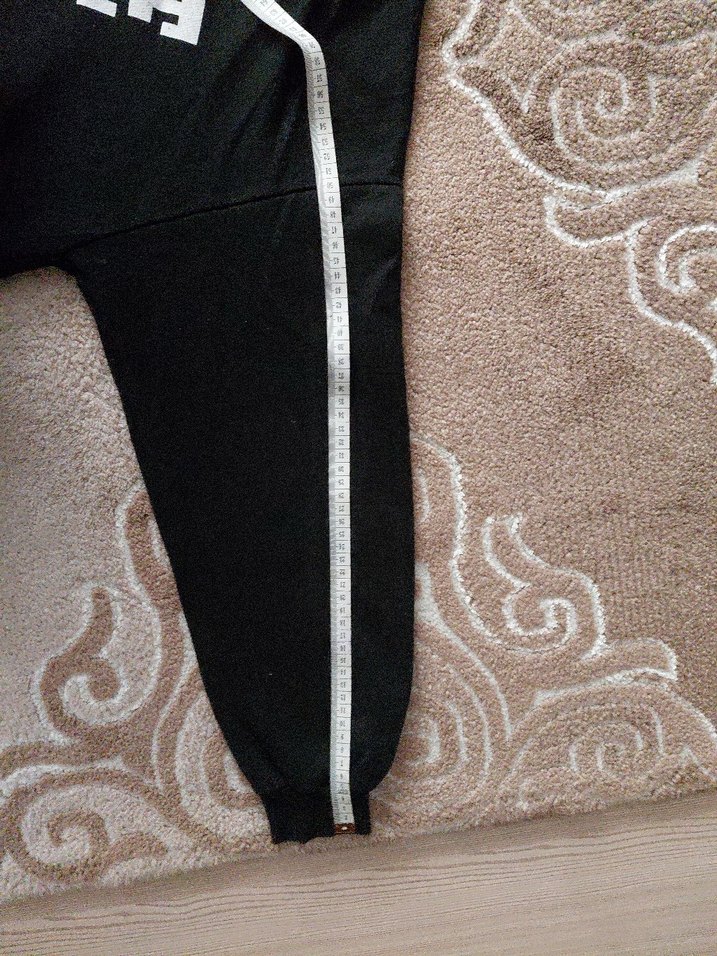 Siyah Baskılı Rahat Kesim Sweatshirt - Görsel 3