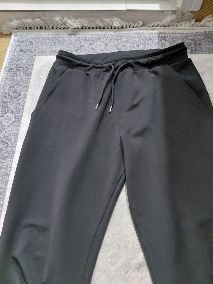 Erkek Siyah Rahat Kesim Eşofman - Görsel 2