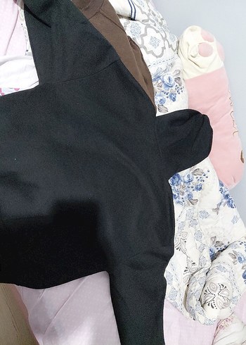 Mavi Siyah Kapüşonlu Sweatshirt - Görsel 4