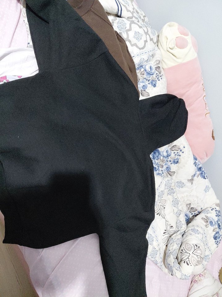 Mavi Siyah Kapüşonlu Sweatshirt - Görsel 4