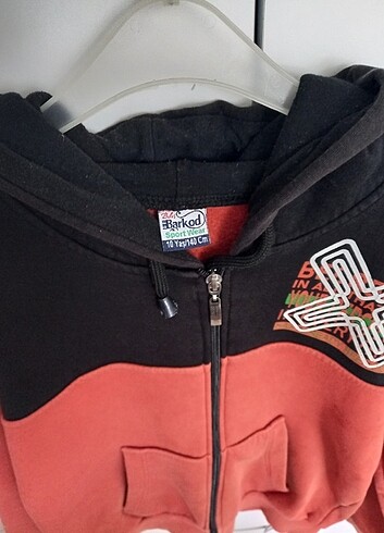 10 Yaş Beden Fermuarlı kapüşonlu polar sweat