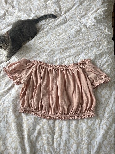 H&M pembe bluz