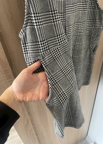 Ekose Desenli Kız Salopet - Görsel 3