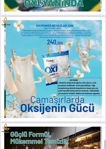 Oxi Power Beyazlar için Toz Deterjan 500g