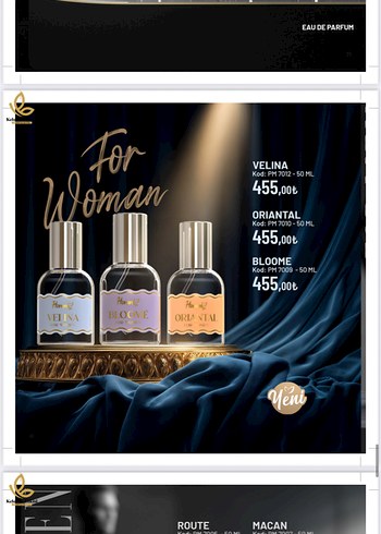 Velina, Oriantal ve Bloome Kadın Parfümleri 50 ml