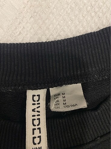 m Beden Siyah crop sweatshirt