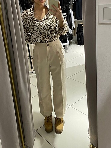 s Beden camel Renk Kumaş pantolon