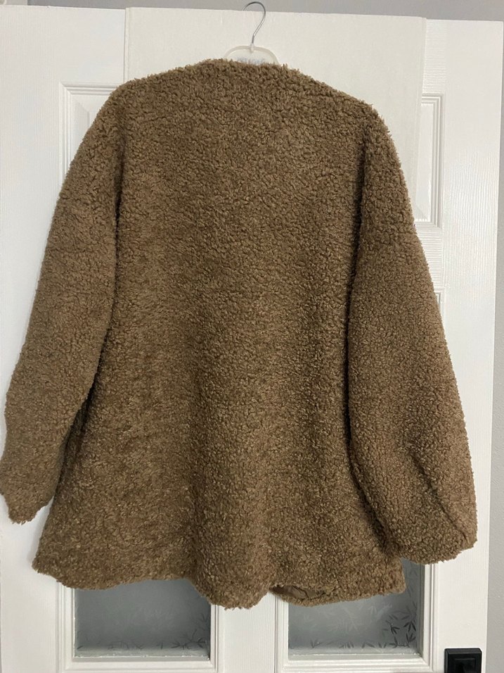 Kahverengi Kadın Kemerli Midi Kaban - Görsel 2