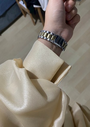 Bej Uzun Kollu Salaş Elbise - Görsel 6