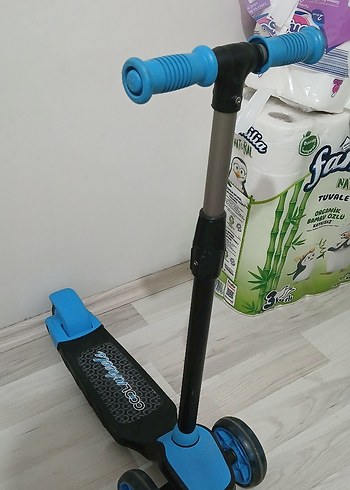 Decathlon 2 adet Mavi Çocuk Scooterı Üç Tekerlekli