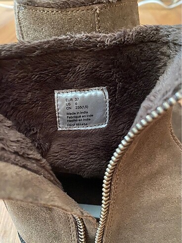 37 Beden H&M süet bot 37 numara