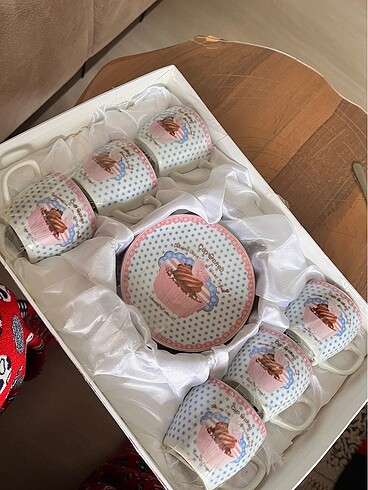 Vintage cupcake fincan takımı