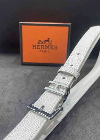 Hermes Beyaz Deri Kemer toptan fiyatlara