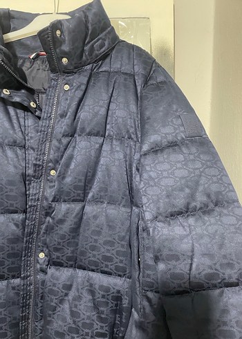 Düğmeli Mavi Kadın Kışlık mont - Görsel 2