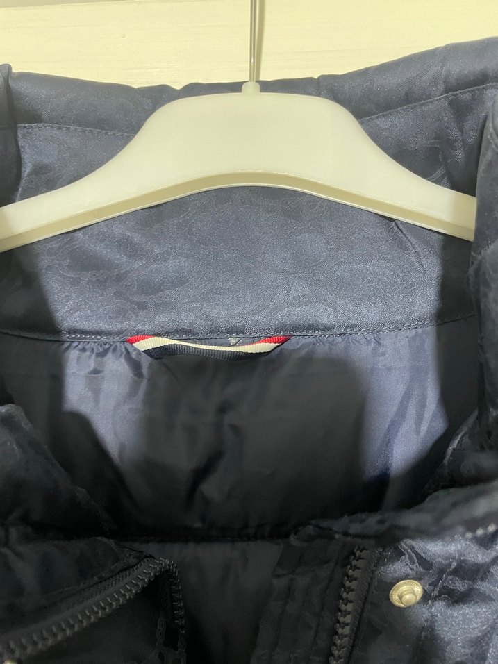 Düğmeli Mavi Kadın Kışlık mont - Görsel 3