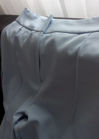 l Beden mavi Midi Kumaş Pantolon, Regular Fit,