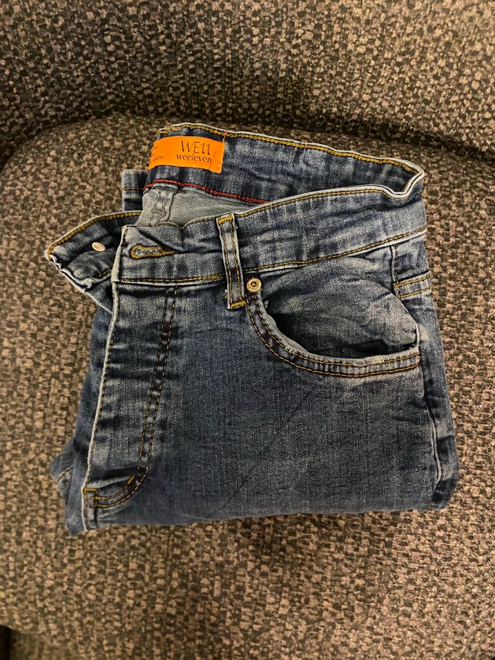 Mavi Yıkamalı Denim Jean — görsel 7/8