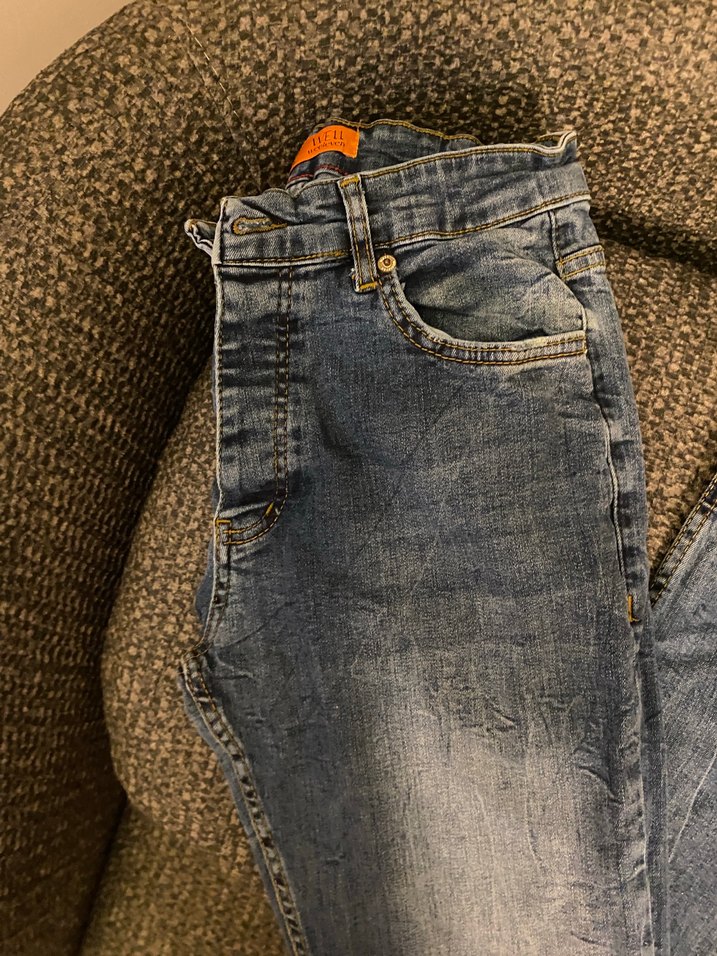 Mavi Yıkamalı Denim Jean — görsel 5/8