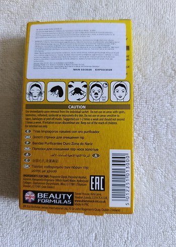 Kolajenli Altın Burun Gözenek Bandı 6'lı - Görsel 2