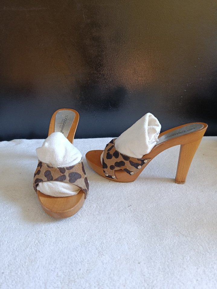 Dolce & Gabbana Leopar Desenli Platform Topuklu - Görsel 5